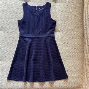 EUC Little Angels by US Angels Girls Navy Fit & Flare Party Dress, Size 8